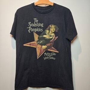 The Smashing Pumpkins Graphic Tee Mellon Collie Band Shirt Medium Black